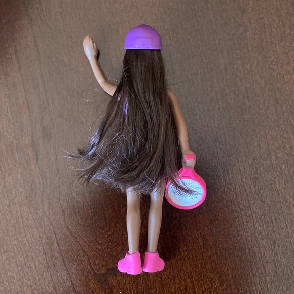 2 Barbie Dolls with Movable Arm and Tennis Racket, Happy Meal Toys, McDonalds - Picture 3 of 5